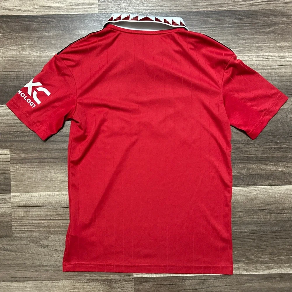 Adidas Manchester United Jersey Kids S 9-10Y Red Team Viewer Aeroready Athletic